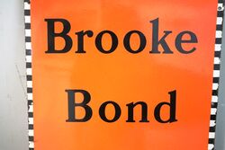 Vintage Brooke Bond Tea Enamel Advertising Sign 