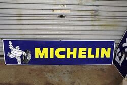 Genuine Michelin Bibendum Enamel Advertising sign 