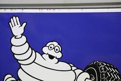Genuine Michelin Bibendum Enamel Advertising sign 