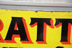 Antique Prattand39s Perfection Spirit Enamel Advertising Sign 
