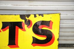 Antique Prattand39s Perfection Spirit Enamel Advertising Sign 