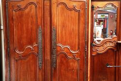 A Rare Antique French Well Carver Armoire 
