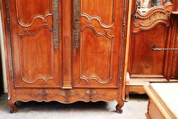 A Rare Antique French Well Carver Armoire 