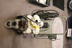 Rare Vintage Michelin Bibendum Trolley Compressor 