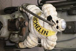 Rare Vintage Michelin Bibendum Trolley Compressor 