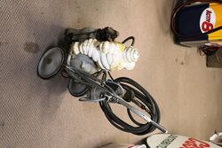 Rare Vintage Michelin Bibendum Trolley Compressor 