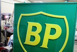 A Large Vintage BP Acrylic Double Sided Light Box  