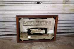 Modern Mercedes Framed Mirror 