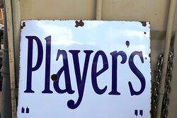 Antique Playerand39s Weights Cigarettes Enamel Sign 