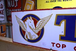 Vintage Turf Cigarettes Pictorial Pegasus Enamel Sign 