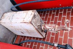 Early Vintage Hi Boy Garage Oil Dispenser 