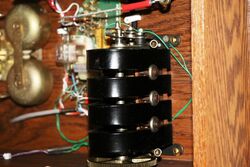 Antique British Ericsson Oak Wall Phone 