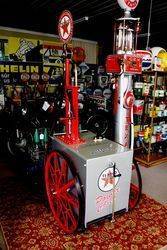 1913 TOKHEIM andquot15andquotPortable Petrol Pump Cart