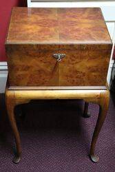 1920+96s Burr Walnut Sewing Table 
