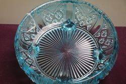 1930and39s Blue Glass Bowl 