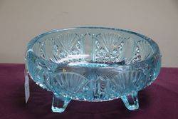 1930and39s Blue Glass Bowl 