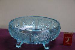 1930and39s Blue Glass Bowl 