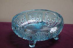 1930and39s Blue Glass Bowl 