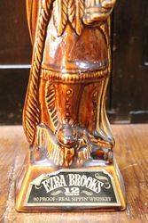 1968 Ezra Brooks Indian Figure Whiskey Decanter  