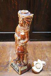 1968 Ezra Brooks Indian Figure Whiskey Decanter  