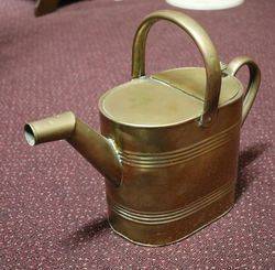 19th Century Brass 4 Pint Hot Water Can 