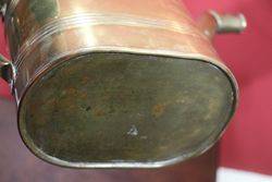 19th Century Brass 4 Pint Hot Water Can 