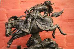 19th Century Bronze +quotThe Death Of Charles The Bold+quot