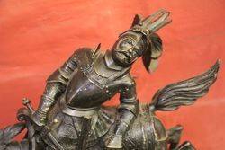 19th Century Bronze +quotThe Death Of Charles The Bold+quot