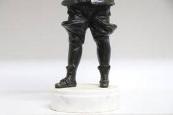 19th Century Bronze Figure Of The Festive Cavalier 