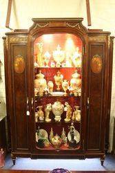 19th Century French Armoire Display Cabinet   