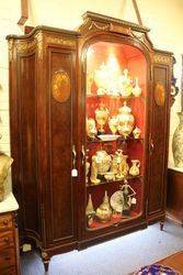 19th Century French Armoire Display Cabinet   