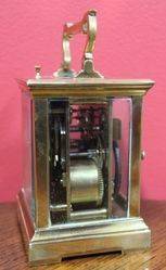 19th Century French Repeater Striking Carriage Clock 8 Day Movement 