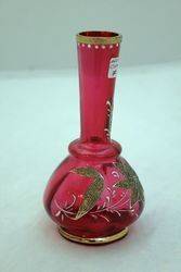 19th Century French Ruby Glass Vase