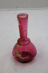 19th Century French Ruby Glass Vase