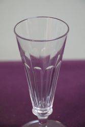 19th Century Funnel Faceted Bowl Ale Glass  