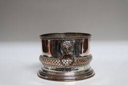 19th Century Silver On Copper Coaster  