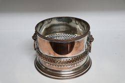 19th Century Silver On Copper Coaster  