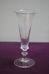 19th Century Trumpet Faceted Ale Glass 