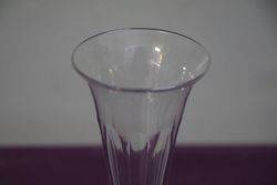 19th Century Trumpet Faceted Ale Glass 