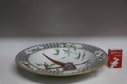 19th Century Worcester Plate Dated 1880 