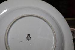 19th Century Worcester Plate Dated 1880 