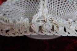 20th Century Belleek Basket 