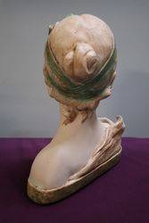 20th Century French Chalk Bust Of Dora 