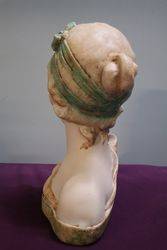 20th Century French Chalk Bust Of Dora 