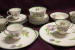 24 Piece Royal Doulton Clamis Thistle Pattern Tea Service Set 