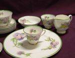 24 Piece Royal Doulton Clamis Thistle Pattern Tea Service Set 