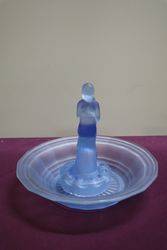 2 Pieces Blue Glass Float Bowl 