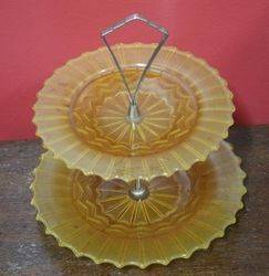 2 Tier Cake Stand C1930 