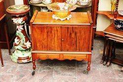 2 door Walnut Tea Trolley