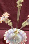 3 Branch Victorian Glass Epergne